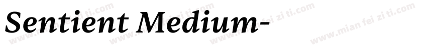 Sentient Medium字体转换